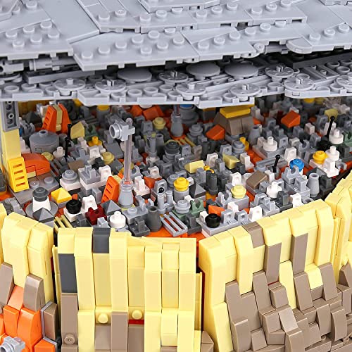 KEAYO Technik Sternenzerstörer Modell, Mould King 21007, 5162 Teile Groß UCS Super Star Destroyer MOC Klemmbausteine Bauset Kompatibel mit Lego Sternenzerstörer