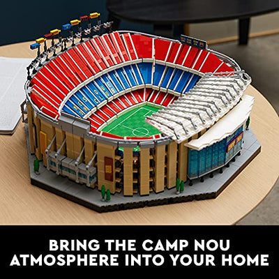 LEGO Camp NOU – FC Barcelona 10284 Building Kit; Build a Displayable Model Version of The Iconic Soccer Stadium (5,509 Pieces)