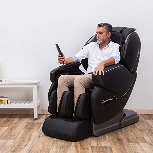 Nirvana® 3D Massagesessel Schwarz (Modell 2022) – Shiatsu Relaxsessel mit 9 Massagefunktionen – Schwerelosigkeit, Wandfrei, Magnettherapie, Ionen - 2 Jahre Garantie GLOBAL RELAX®