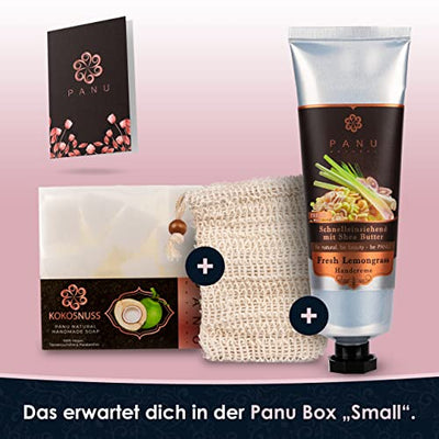 Panu Geschenkset Small - Entspannungs Geschenke für Frauen - Premium Gifts for Women Beauty Box - Wellnes Set für Frauen - Hochwertiges Geburtstagsgeschenk inkl. Glückwunschkarte