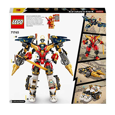 LEGO 71765 NINJAGO Ultrakombi-Ninja-Mech, 4-in-1-Spielzeug ab 9 Jahren mit Spielzeugauto, Jet und Panzer, Geschenk zu Weihnachten mit Fahrzeugen und 7 Figuren