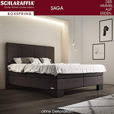 Schlaraffia Aktion Boxspringbett Saga 180x200cm anthrazit TFK-Matratzen H3