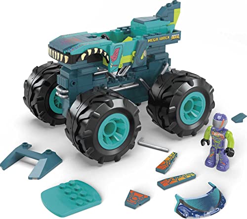 MEGA HDJ95 - Mega Wrex Monster TruckBausatz, Bauspielzeug für Kinder ab 5 Jahren