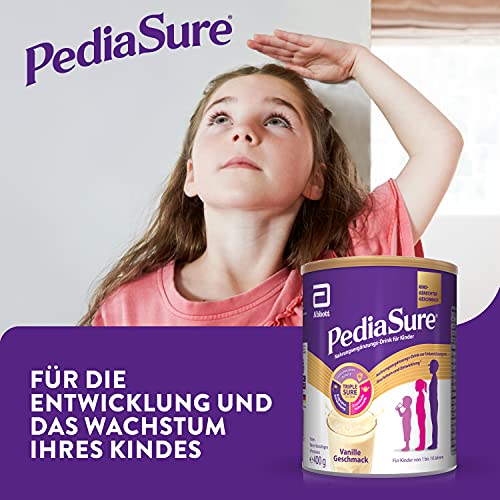 Pediasure Shake Vanille – Nahrungsergänzungsmittel für Kinder, Shake mit 27 Vitaminen und Mineralien, Protein und Omega 3 und 6 -ab 1 Jahr, 400 g