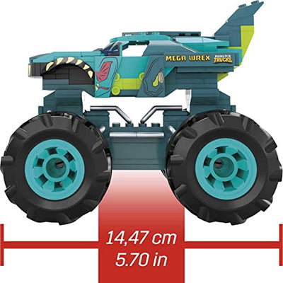 MEGA HDJ95 - Mega Wrex Monster TruckBausatz, Bauspielzeug für Kinder ab 5 Jahren