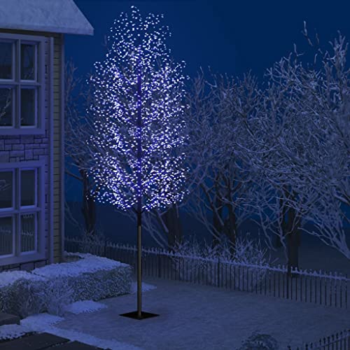 Weihnachtsdeko Draußen LED, Weihnachtsbaum 2000 LEDs Blaues Licht Kirschblüten 500 cm Weihnachtsbeleuchtung für Weihnachtsdeko Innen & Außen