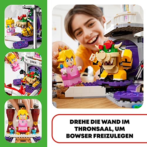 LEGO 71408 Super Mario Pilz-Palast – Erweiterungsset, Spielzeug zum kombinieren mit Starterset, Zeitblock mit Figuren, Geschenk zu Weihnachten