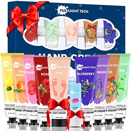 10 Packs Handcreme Geschenkset mit Lippenbalsam Fußcreme Schrundensalben,Geburtstagsgeschenk Weihnachtsgeschenke für Frauen Männer Mama Weihnachten Geschenk Geschenk für Sie Freundin Oma