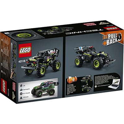 LEGO 42118 Technic Monster Jam Grave Digger Truck - Gelände-Buggy 2-in-1 Set, Spielzeugauto mit Rückziehmotor für Jungen und Mädchen ab 7 Jahren