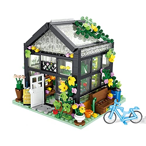 QLT Flower Haus LED Bauset, kompatibel mit Lego Friends mädchen Haus Schaffen Sie Eleganz und Wärme, Modell klemmbausteine Baustein Geschenk für Mädchen 6-12 und Liebhaber von Bausteinen (579 Stück)