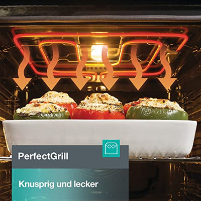 Gorenje BPS 6737 E02B Einbau-Backofen, 77 Liter, Pyrolyse, Heißluft, ExtraSteam, Gentle Close & Open, AirFry, PerfectGrill, PizzaMode 300°C, ChildLock, schwarz