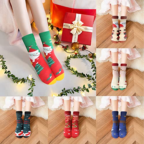 INSANYJ Weihnachtssocken Damen Herren, Lustige Socken Geschenke für Frauen Weihnachten Neuheit Baumwolle, XMAS Thermosocken Wintersocken Skisocken für Weihnachten und Adventskalender