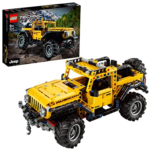 LEGO 42122 Technic Jeep Wrangler, 4x4-Spielzeugauto, Modellbausatz, Offroad-Geländewagen, Geschenkideen für Männer und Frauen, Kreatives Spielzeug