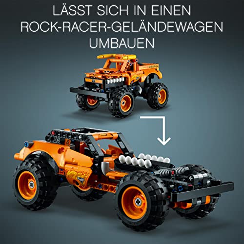 LEGO 42135 Technic Monster Jam EL Toro Loco, Monster Truck-Spielzeug ab 7 Jahre, Spielzeugauto-Set für Jungen und Mädchen, Offroader mit Rückziehmotor