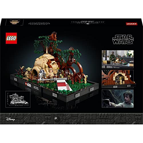 LEGO 75330 Star Wars Jedi Training auf Dagobah – Diorama Set für Erwachsene mit Luke Skywalker, Yoda, R2-D2 und Luke Skywalkers X-Wing, Geschenkidee für Männer, Frauen, Ihn, Sie