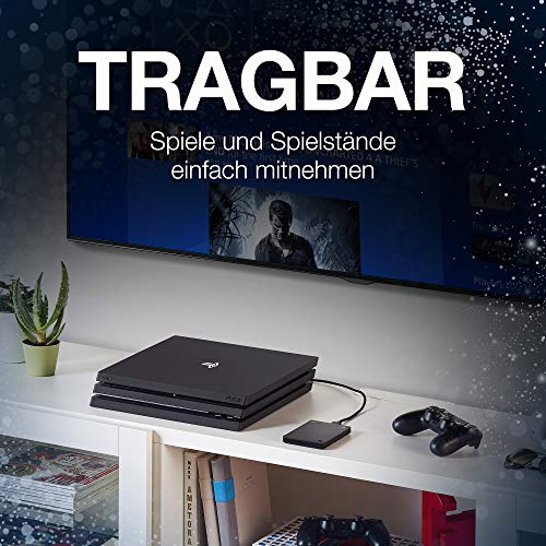 Seagate Game Drive PS4/5 2 TB externe Festplatte, 2.5 Zoll, USB 3.0, Playstation4, Modellnr.: STGD2000200