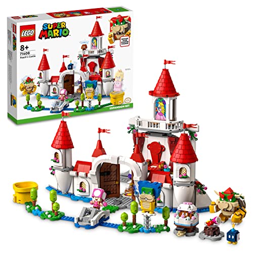 LEGO 71408 Super Mario Pilz-Palast – Erweiterungsset, Spielzeug zum kombinieren mit Starterset, Zeitblock mit Figuren, Geschenk zu Weihnachten