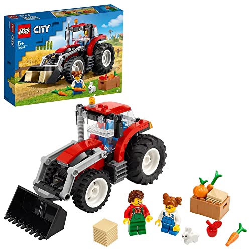 LEGO 60287 City Traktor Spielzeug, Bauernhof Set mit Minifiguren und Tierfiguren, Geschenkideen für Jungen und Mädchen ab 5 Jahren