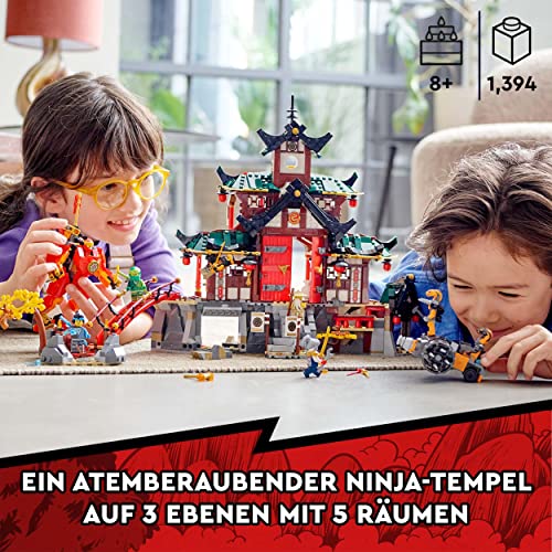 LEGO 71767 NINJAGO Ninja-Dojotempel Meister des Spinjitzu, Gebäude-Set mit Lloyd, Kai und Schlangen-Actionfiguren, Spielzeug ab 8 Jahren