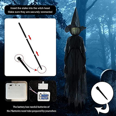 Bunte Leuchtende Atmosphäre Von DREI Hexen Hände Unheimlich Dekoration Für Halloween Hält Familiendekoration Partei-3pcs Frequentiert. Halloween Deko Außendekoration