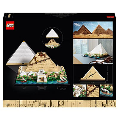 LEGO 21058 Architecture Cheops-Pyramide Bausatz zum Basteln als kreatives Hobby, Geschenkidee für Erwachsene, Männer, Frauen, Mutter, Vater, kreative Aktivität, Sammlung berühmter Sehenswürdigkeiten