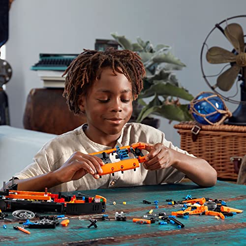 LEGO 42120 Technic Luftkissenboot für Rettungseinsätze - Flugzeug, 2-in-1 Spielzeug aus Bausteinen, Geschenk für Mädchen und Jungen ab 8 Jahren