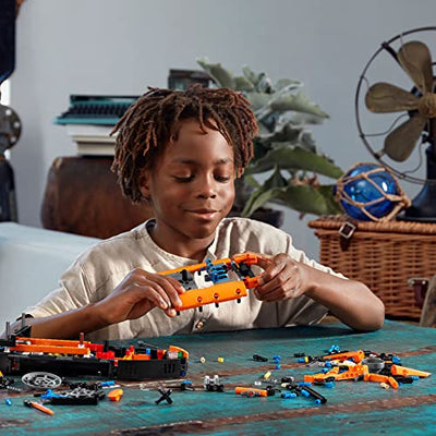 LEGO 42120 Technic Luftkissenboot für Rettungseinsätze - Flugzeug, 2-in-1 Spielzeug aus Bausteinen, Geschenk für Mädchen und Jungen ab 8 Jahren