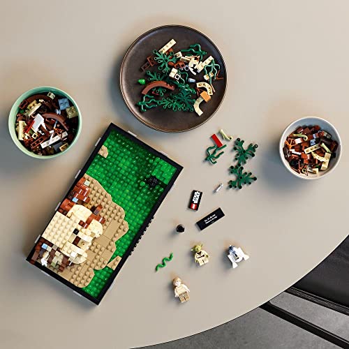 LEGO 75330 Star Wars Jedi Training auf Dagobah – Diorama Set für Erwachsene mit Luke Skywalker, Yoda, R2-D2 und Luke Skywalkers X-Wing, Geschenkidee für Männer, Frauen, Ihn, Sie