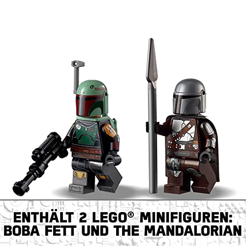 LEGO 75312 Star Wars Boba Fetts Starship™, Bauset für Kinder ab 9 Jahren, Mandalorian-Modell mit 2 Minifiguren