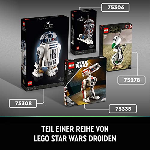 LEGO 75335 Star Wars BD-1, Modellbausatz, bewegliche Droidenfigur, Zimmerdekoration, Weihnachtsgeschenkidee für Jungen & Mädchen, Teenager aus dem Videospiel Jedi: Fallen Order