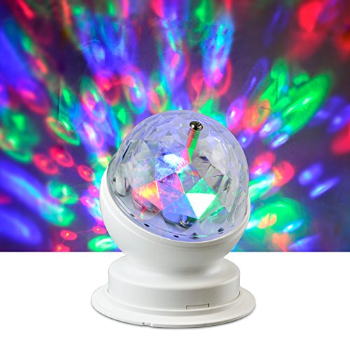 X4-LIFE LED Discokugel - Mini Partylicht für Wohnräume und Kinderzimmer - Rotierend, RGB