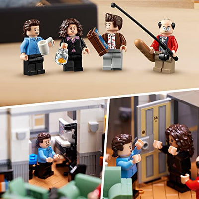 LEGO 21328 Ideas Seinfeld Apartment Set für Erwachsene, Geschenkidee mit Jerry Seinfeld als Minifigur