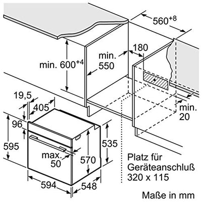 Siemens HB517ABS0 iQ500 Einbau-Elektro-Backofen / Edelstahl / A / cookControl10 / Schnellaufheizung / 3D Heißluft plus, Schwarz