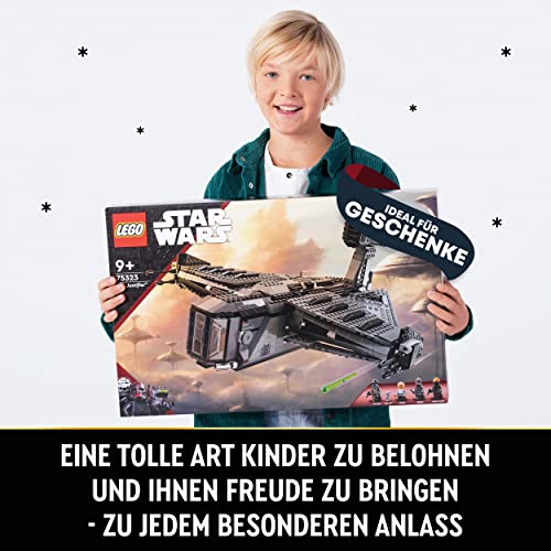 LEGO 75323 Star Wars Die Justifier, baubares Spielzeug Sternenschiff mit Cad Bane Minifigur und Droide Todo 360, The Bad Batch Set für Kinder, Geschenk zu Weihnachten