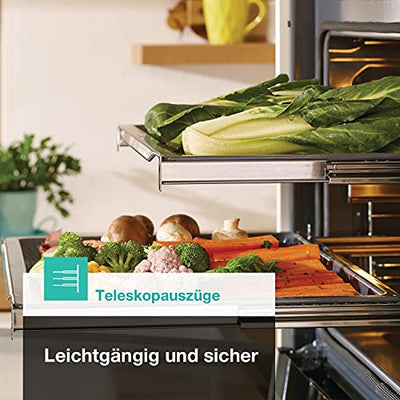 Gorenje BOS 6737 E13X Einbau-Backofen / 77 Liter/Heißluft/ExtraSteam/GentleClose & Open/EcoClean/Air Fry/PizzaMode/PerfectGrill/Teleskopauszüge/Inox-Look, Grau