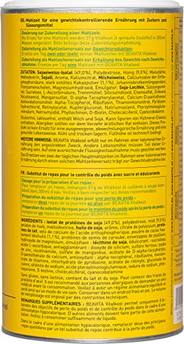 BEAVITA Vitalkost Diät-Shake Cookies and Cream (572g) - Diät Shakes zum Abnehmen - vitamin-und nährstoffreicher Mahlzeitersatz mit Eiweiss Protein Pulver Cookies and Cream - Protein shake zum abnehmen