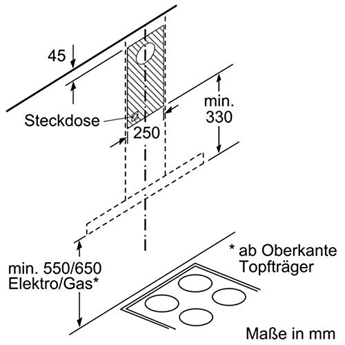 Siemens LC96BBM50 iQ300 Dunstabzugshaube / Wandhaube / 90 cm / Metall-Fettfilter / Elektronische Steuerung / LED-Beleuchtung / Edelstahl