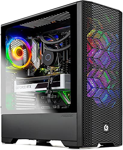 SkytechBlaze 3.0 Gaming PC Desktop - Intel Core i7 11700F 2.5 GHz, RTX 3060 Ti, 1TB NVME SSD, 16G DDR4 3200, 600W Gold PSU, AC Wi-Fi, Windows 10 Home 64-Bit