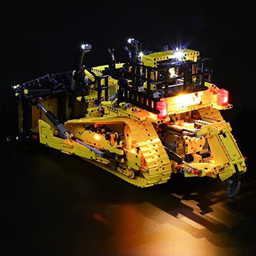 BRIKSMAX Led Beleuchtungsset für Lego Technic Appgesteuerter Cat D11 Bulldozer - Compatible with Lego 42131 Bausteinen Modell - Ohne Lego Set