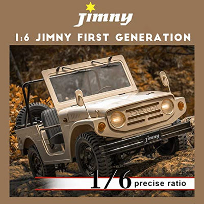 Gedar 2,4G RC Offroad LKW, FMS 1:6 Ferngesteuertes LKW Truck, RC Offroad-Kletterauto RTR Version(Autorisiert von Suzuki Jimny, FMS Manufacturing), Luxuriöse Weihnachtsgeschenke für Erwachsene