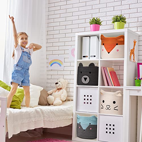 AXHOP Aufbewahrungsbox Aufbewahrungskorb Kinder 30 ×30 Faltbare Spielzeug Aufbewahrung für Regal. Ideal für Kallax, Kleidung, Spielzeug, Wäschekorb, Kinder, Kinderzimmer, Büro.