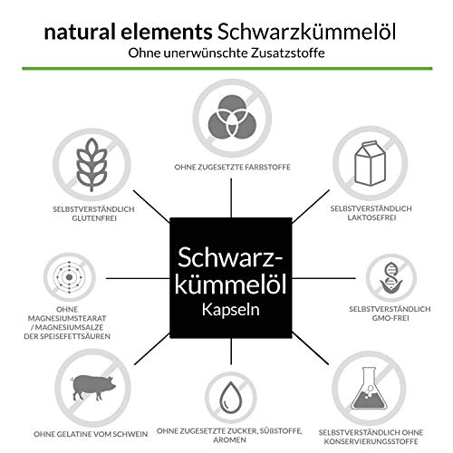 Schwarzkümmelöl - 400 Kapseln - 1000mg pro Tagesdosis - Ägyptisch, naturbelassen und kaltgepresst