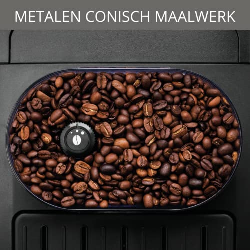 Krups EA8150 Kaffeevollautomat Essential Espresso | 1450 Watt | 1,7 Liter Wassertank | 15 bar | LCD-Display | 3 Temperaturstufen + 3 Mahlgrade | Schwarz