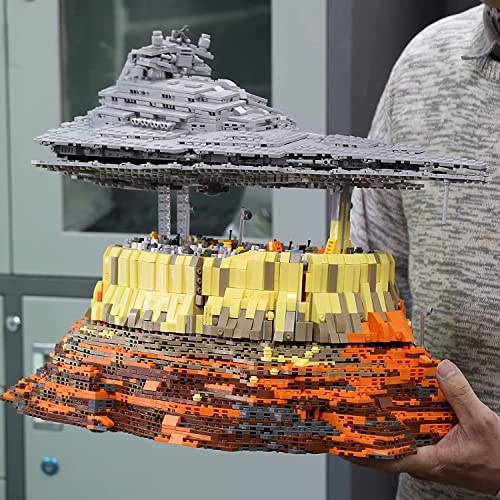 KEAYO Technik Sternenzerstörer Modell, Mould King 21007, 5162 Teile Groß UCS Super Star Destroyer MOC Klemmbausteine Bauset Kompatibel mit Lego Sternenzerstörer