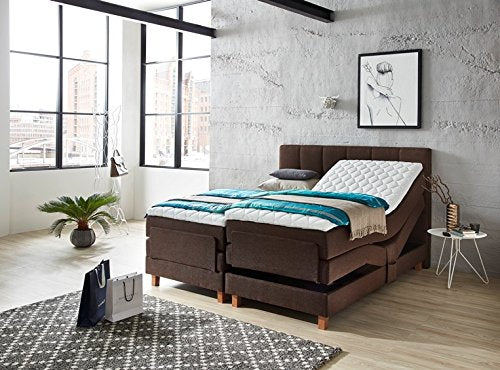 WELCON Boxspringbett Rockstar Heaven elektrisch verstellbar 160x200 22 Farben H1 H2 H3 H4 H5 (rechts und Links beliebig kombinierbar) günstig direkt vom Hersteller - grau braun schwarz beige rot blau