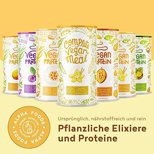 Complete Vegan Meal Vanille - Pflanzlicher Mahlzeitersatz für langanhaltende Sättigung und Leistungsfähigkeit, mit 24 Mikronährstoffen - 1kg Pulver