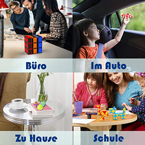 WEARXI Mitgebsel Kindergeburtstag, Geschenke zur Einschulung Junge 12er 24 Blöcke Magische Schlange, Schultüte Füllung Jungen Kleine Geschenke für Kinder Give Aways Kindergeburtstag, Fidget Toys