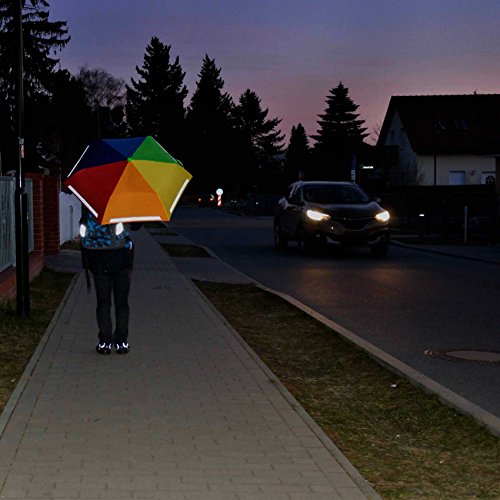 iX-brella Mini Kinderschirm Safety Reflex extra leicht - Regenbogen