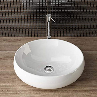 Waschbecken24 BxTxH 40x30x13 CM Keramik Waschbecken Aufsatzwaschbecken Waschschale Handwaschbecken Gäste WC A291