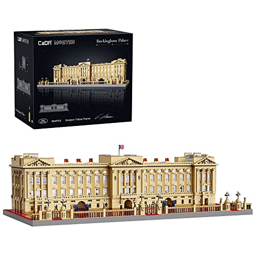 CADA Master C61501W Buckingham Palace Building Blocks Set, 5604 Teile, CADA Technik Klemmbausteine Large Modular Castle MOC,Berühmte Londoner Gebäude zum Sammeln,Kompatibel mit Lego House